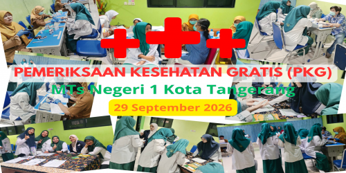 MTsN 1 Kota Tangerang Gelar Pemeriksaan Kesehatan Gratis dan Imunisasi HPV di Aula Madrasah